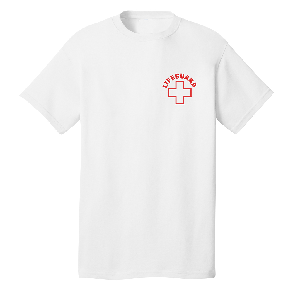 Lifeguard & Cross Outline T-shirt | Water Safety Products