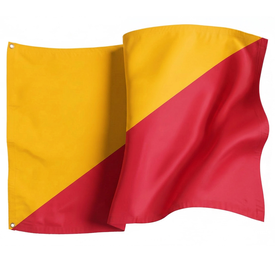 BEACH WARNING FLAG - DIAG
