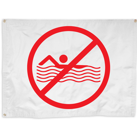 WHITE FLAG WITH GRAPHIC