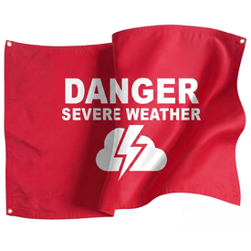 Severe Weather Graphic Flag