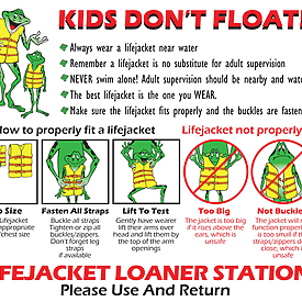 LIFEJACKET LOANER SIGN