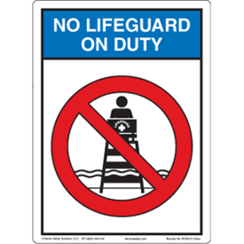 NO LIFEGUARD ON DUTY