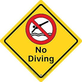 NO DIVING LARGE