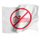 WHITE FLAG WITH GRAPHIC