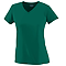 LADIES WICKING V-NECK TEE GREEN