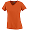 LADIES WICKING V-NECK TEE ORANGE