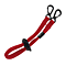 CLIP EASY MASK STRAP RED Front