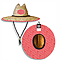 LG ISLAND RED STRAW HAT RED