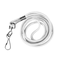 NECK LANYARD/METAL CLIP WHITE