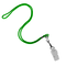 NECK LANYARD/METAL CLIP GREEN