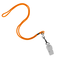 NECK LANYARD/METAL CLIP ORANGE