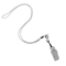 NECK LANYARD/METAL CLIP WHITE