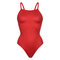 SHELF BRA THIN STRAP SUIT RED