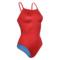 SHELF BRA THIN STRAP SUIT RED