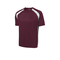 DRY ZONE COLORBLOCK CREW MAROON/WHITE